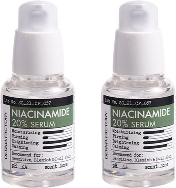 THE DERMA FACTORY Niacinamid 20% Serum, 30 ml, 2 Stück - Bild 1