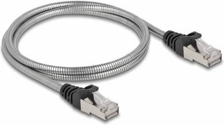 Delock RJ45 Patchkabel Cat6a U/FTP Ethernet LAN Silber, Länge: 1,00 m - Bild 1