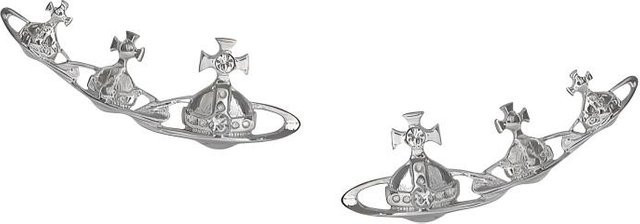 Vivienne Westwood Ohrringe, Messing, Silber, Kristall, Damen - Bild 1
