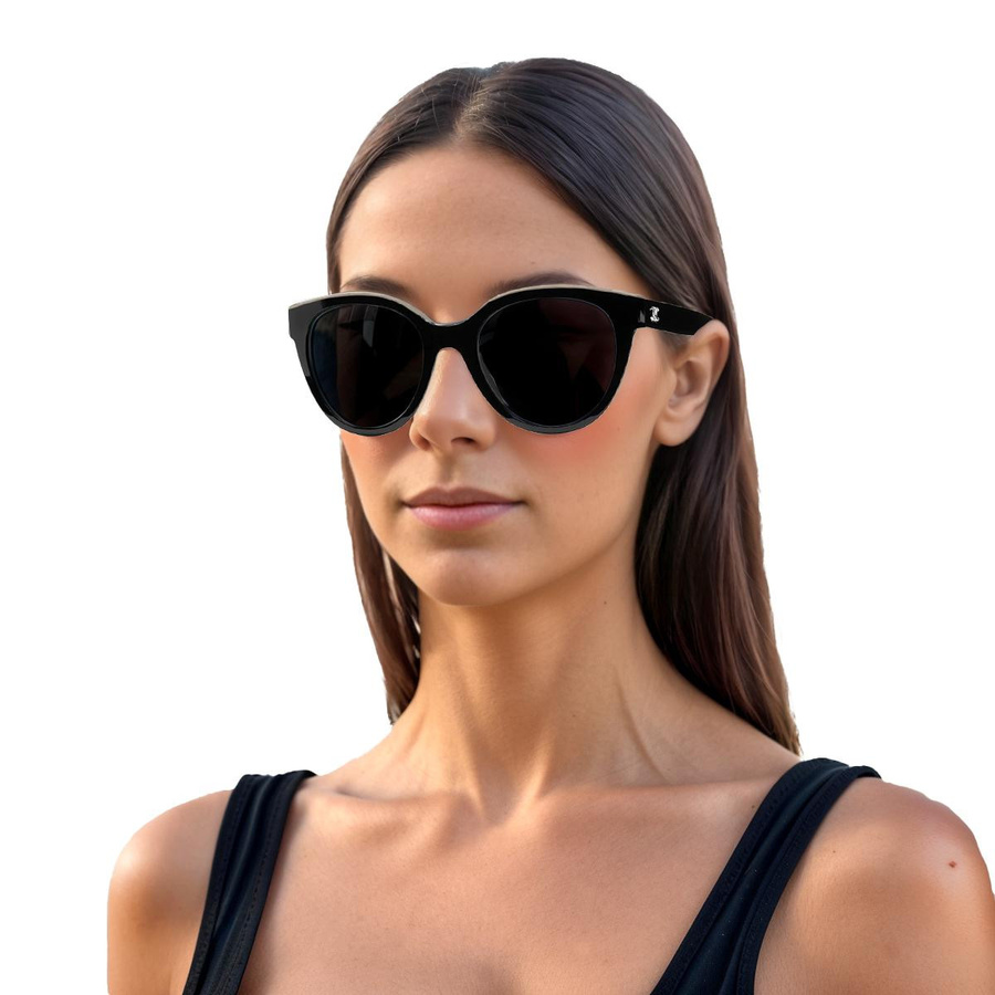 Chanel Schmetterlingssonnenbrille, Schwarz, Beige, Braun, Unisex - Bild 3