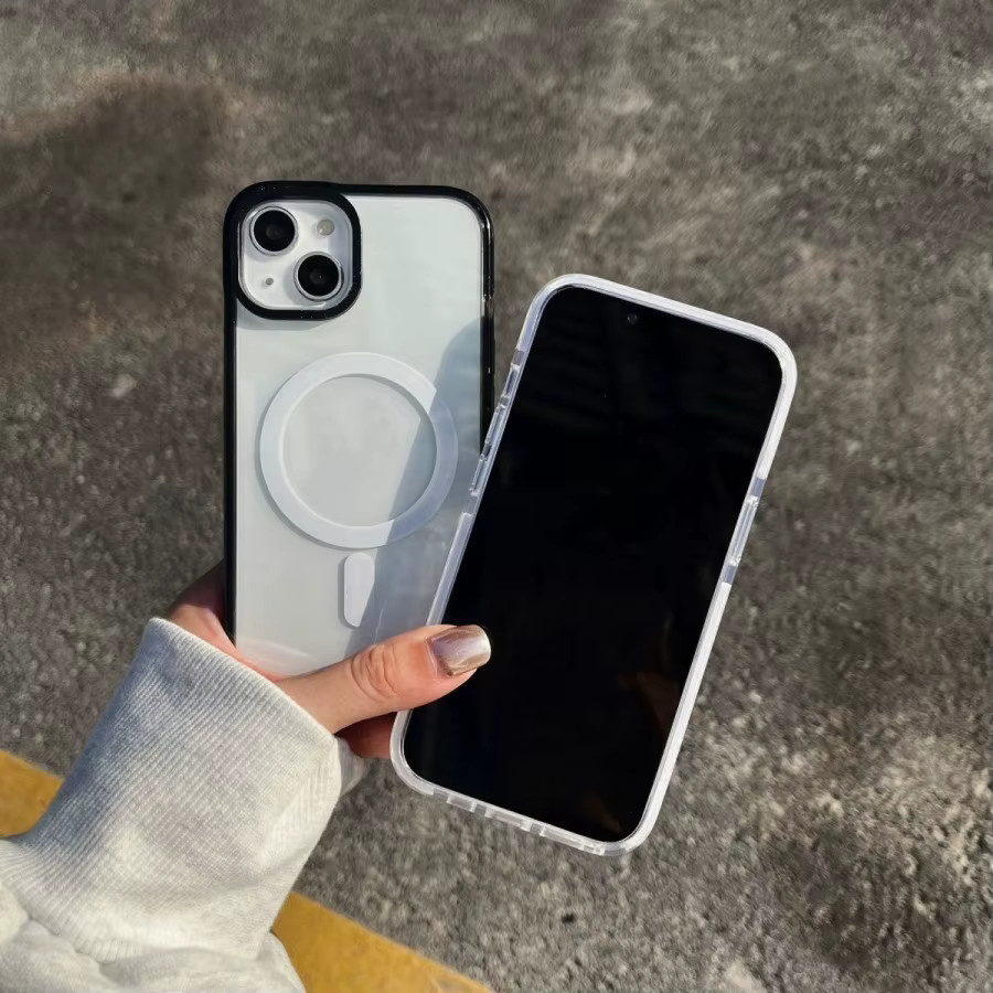 DKFoomky Transparente MagSafe Acryl Handyhülle für iPhone 17, 16, 15, 14, 13 Pro Max und Plus - Bild 4