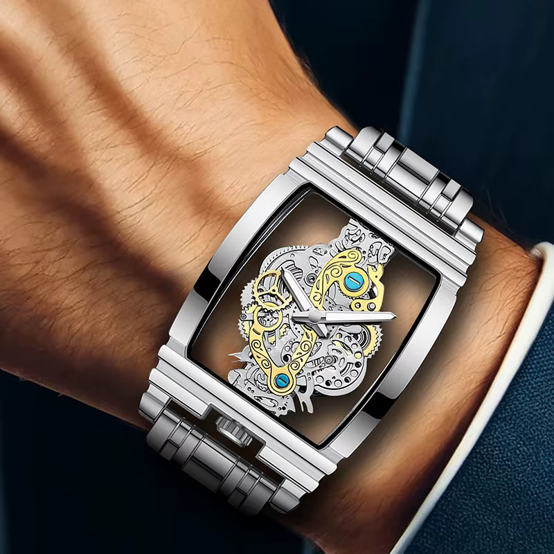 CAROTIF Armbanduhr Quarz, Edelstahl, Silber, Herren - Bild 5