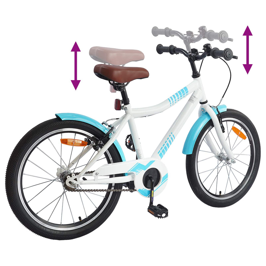 vidaXL Kinderfahrrad 20 Zoll Himmelblau für 6-11 Jahre - Bild 4
