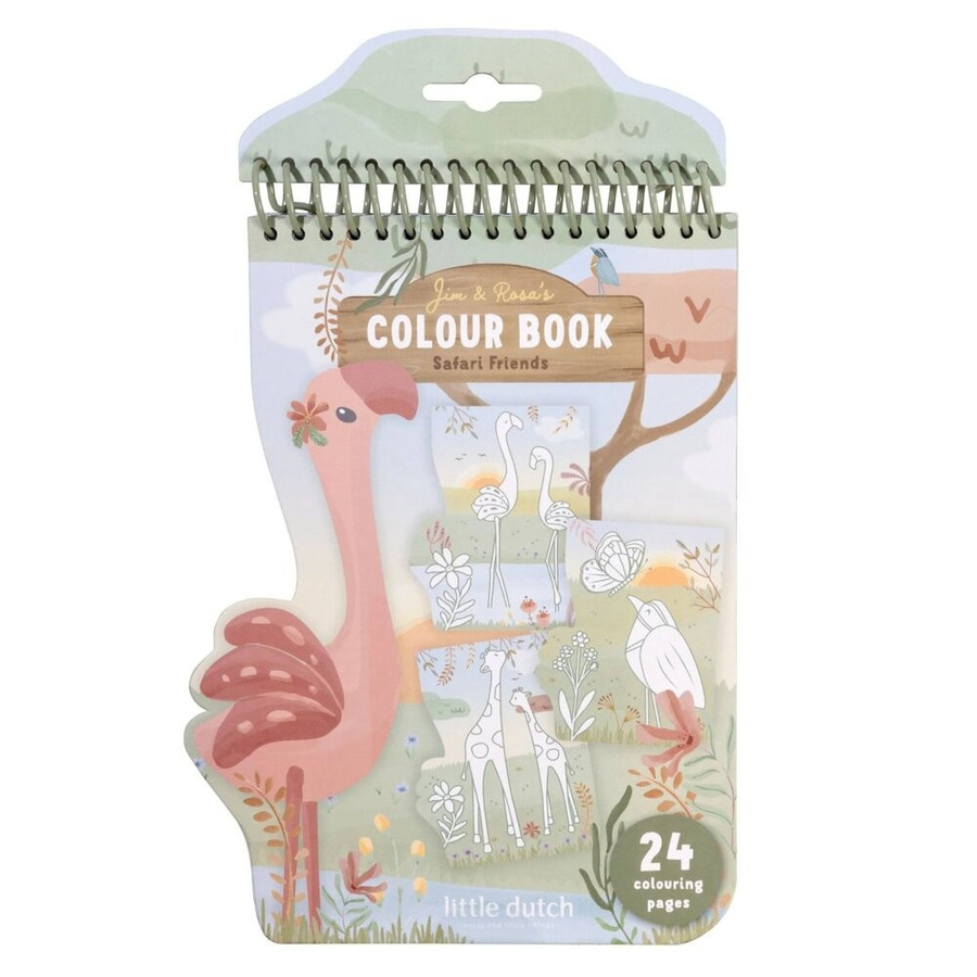 Little Dutch Malbuch Flamingo Safari Friends - Bild 1