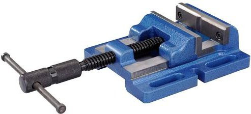 Durlach Maschinenschraubstock in Blau mit einer Backenbreite von 12,5 cm und einer maximalen Spannweite von 11,1 cm - Bild 1
