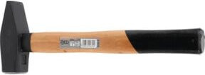BGS Schlosserhammer 52315 mit Hickory-Holzstiel und Stahlkopf, 1500 g - Bild 1