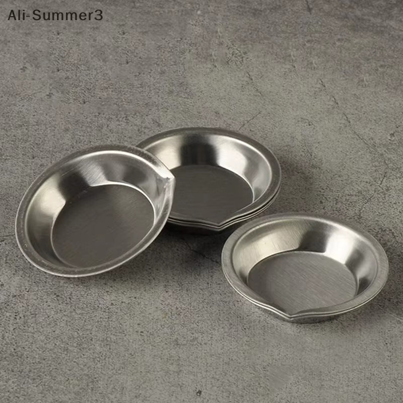 10er Set Edelstahl Farbschalen in Silber zum Mischen von Ölfarben für Kinder DIY Malprojekte - Bild 2