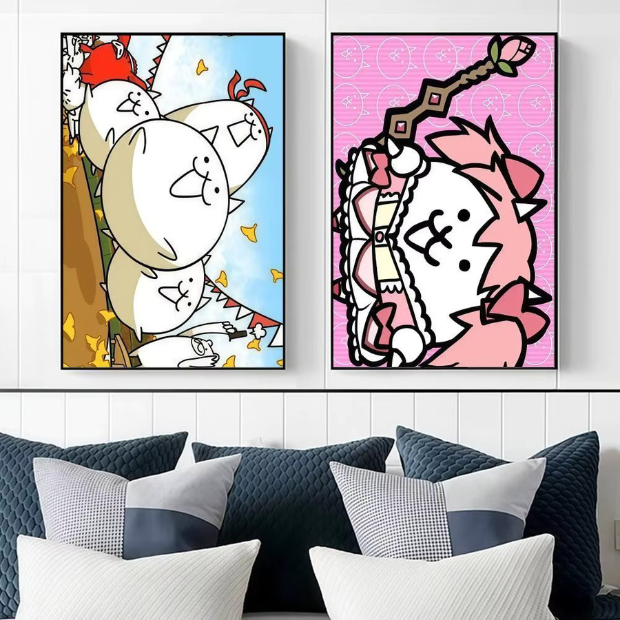 B-Battle Cats HD-Poster-Aufkleber in Multicolour, Rechteckig, B: 30,0 cm, H: 21,0 cm - Bild 5
