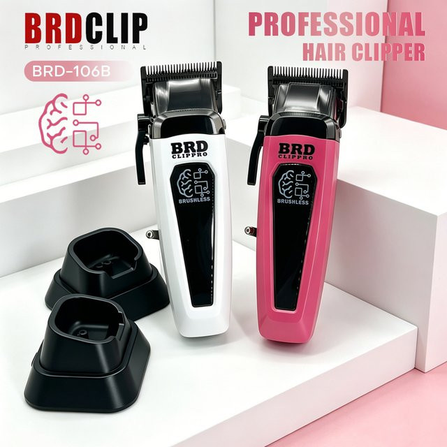 BRDCLIP Haarschneidemaschine für Herren, weiß - Bild 1