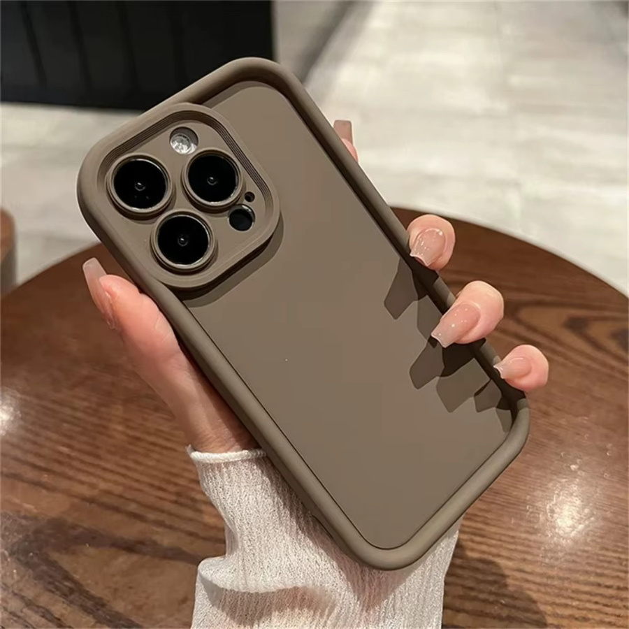 Panbon Stoßfeste Silikon Schutzhülle für iPhone 17, 16 Pro Max, 17 Air, 16e und iPhone 17 Pro Air in Rot und Beige - Bild 3