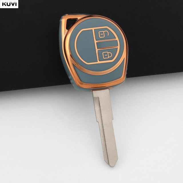 TPU Smart Key Hülle für Suzuki Swift, Sx4, Liana, Aerio, Jimny, Samurai, Grand Vitara in Grau - Bild 1