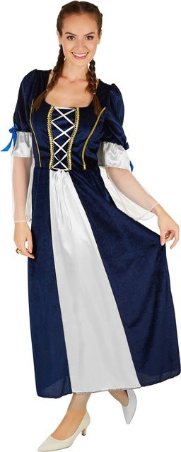 tectake Frauenkostüm Königstochter, Prinzessin, Blau - Bild 1