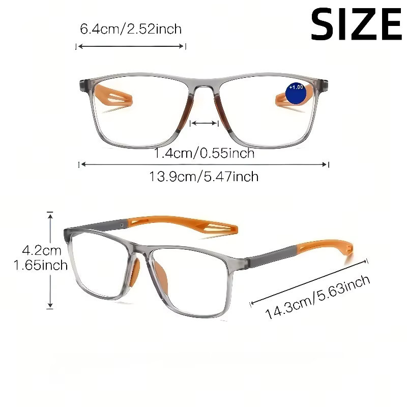 DIXSG Korrektionsbrille, quadratisch, Vollrand, grau, Damen - Bild 3