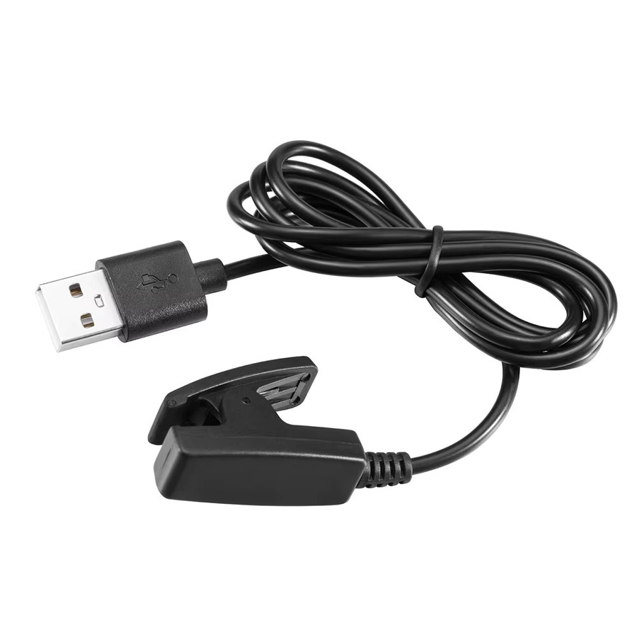 2 Stück Ladegeräte für Garmin Smartwatches mit USB-A und USB-C Kabel, Schwarz - Bild 2