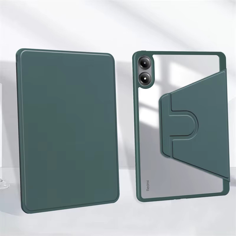 360 Grad Rotationshülle für Xiaomi Poco Pad M1 und Redmi Pad 2 Pro 12.1 mit Stifthalter und Ständer in Schwarz oder Grün - Bild 5