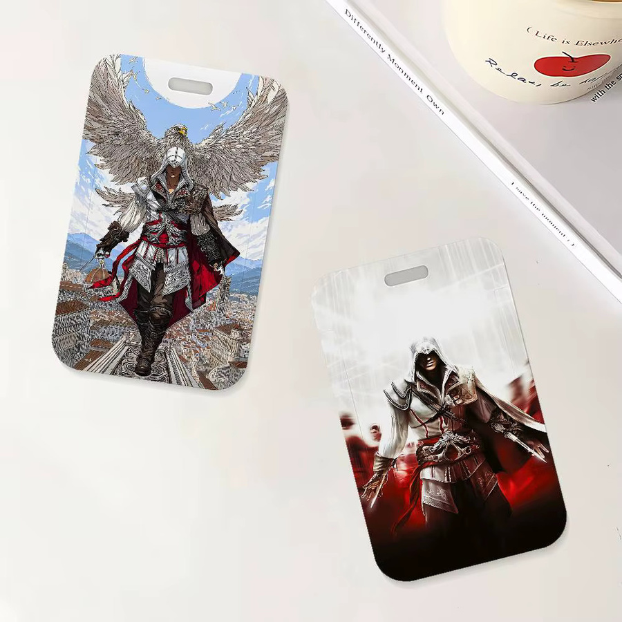 Assassin's Creed Ausweishalter mit Umhängeband für Schule und Büro, Mehrfarbig - Bild 4