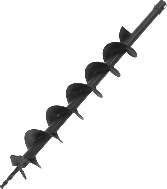 Schneckenbohrer aus Stahl von Yiwydaa in Schwarz, Durchmesser: 80 mm - Bild 1