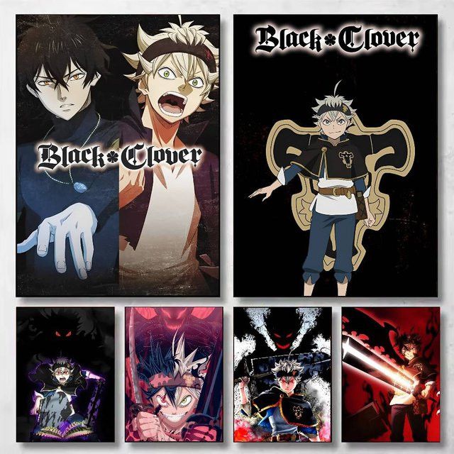 Black Clover Anime-Poster von Potdemiel, ungerahmtes Wandbild in Multicolor für deine Wanddekoration - Bild 1