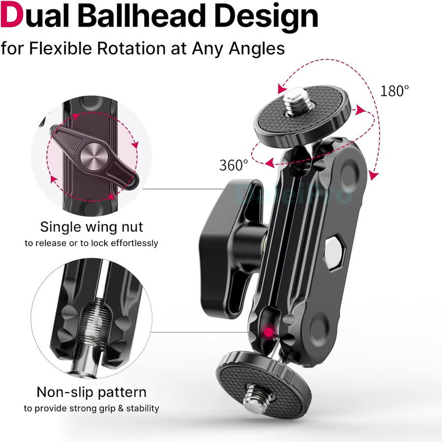 Multifunktionale Magnet-Handyhalterung und Kameraaufnahme mit Magie-Arm und Aufbewahrungsbox für Toyota CHR 2024, Schwarz - Bild 4