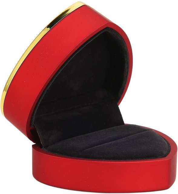 Neoglint Ringbox Herzförmig, rot, mit LED-Licht, Unisex - Bild 1