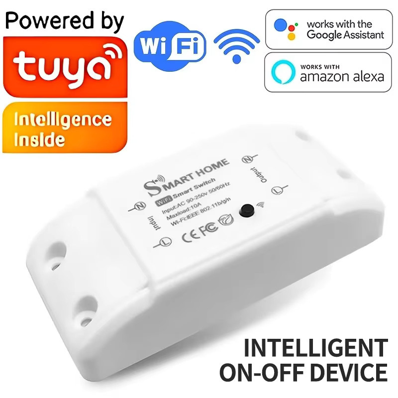 Tuya Smart WiFi Switch mit Bluetooth und Timer, App-Steuerung via Smart Life, Weiß - Bild 2