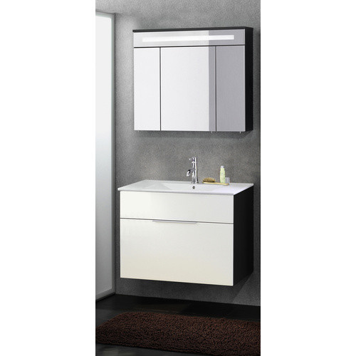 Fackelmann Spiegelschrank Kara in Anthrazit mit Softclose Türen, B/T/H: 80 x 22,5 x 69,6 cm - Bild 3