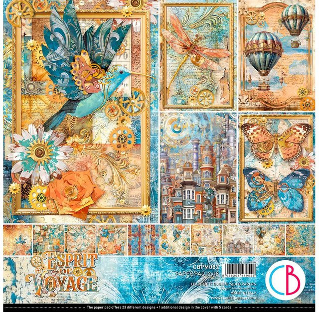 Scrapbook-Papier Ciao Bella Esprit de Voyage in Multicolor - Bild 1