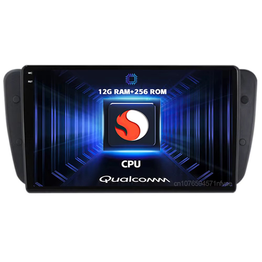 RSNAVI Android 16 QLED Multimedia Autoradio mit GPS, CarPlay und AI Sprachsteuerung für SEAT Ibiza 6J IV 4 (2008 - 2015), Schwarz - Bild 3
