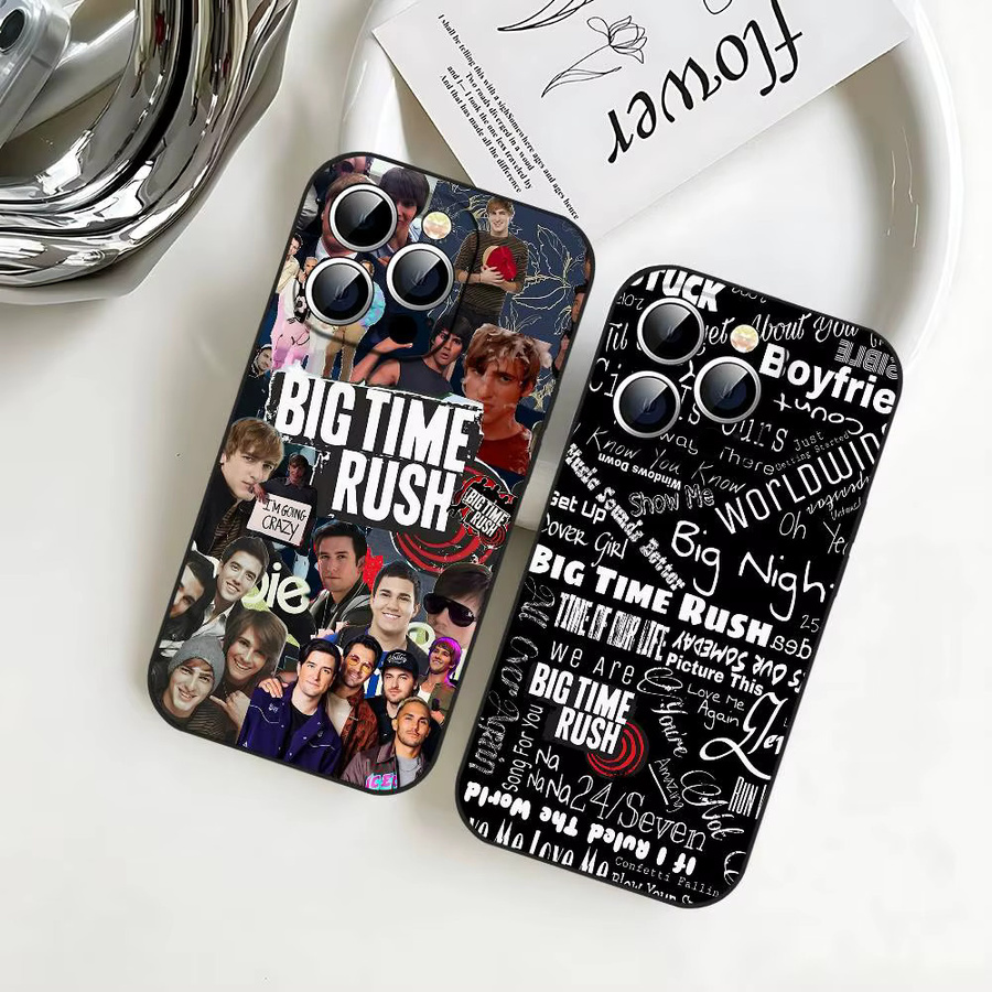 Mesuca B-Big T-Time Rush Band Handyhülle für iPhone 11 bis iPhone 17 Pro Max, Soft Cover, Schwarz/Mehrfarbig - Bild 2