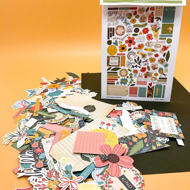 Creative Path Nature Sense Scrapbooking-Stanzformen Set mit 226 Stück, grüne und blaue Blätter, Ephemera-Papier-Stanzformen für Journaling und DIY-Kartenherstellung - Bild 1