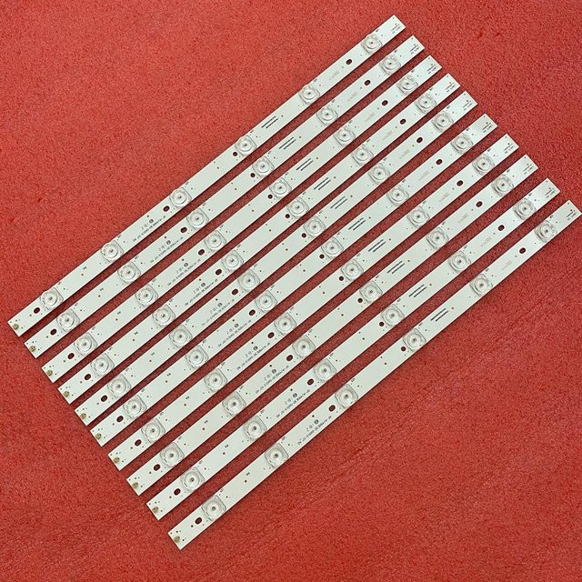 LED-Streifen in Weiß für Sharp LC49SFE7451K LC49SFE7452K LC49CUF8472ES LC-49UI77552K 49UI77552E LC-49CFG6452E LC-49CFG6352E LC-49CFG6241K - Bild 1