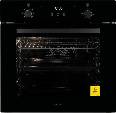 Exquisit Einbau-Backofen EBE278-U-020 in Schwarz mit 76 l Volumen - Bild 1