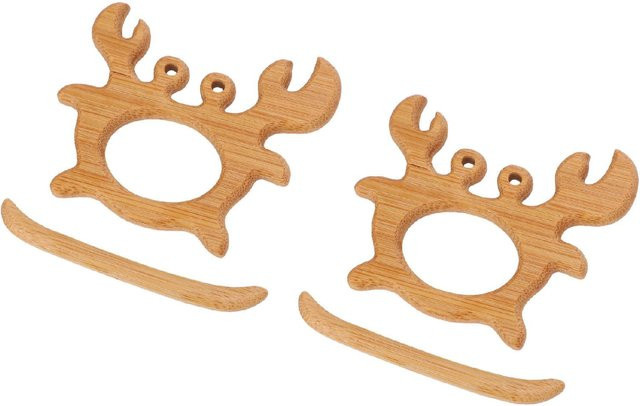 GoolRC Brosche Krabbe, Holz, brown, Unisex - Bild 1