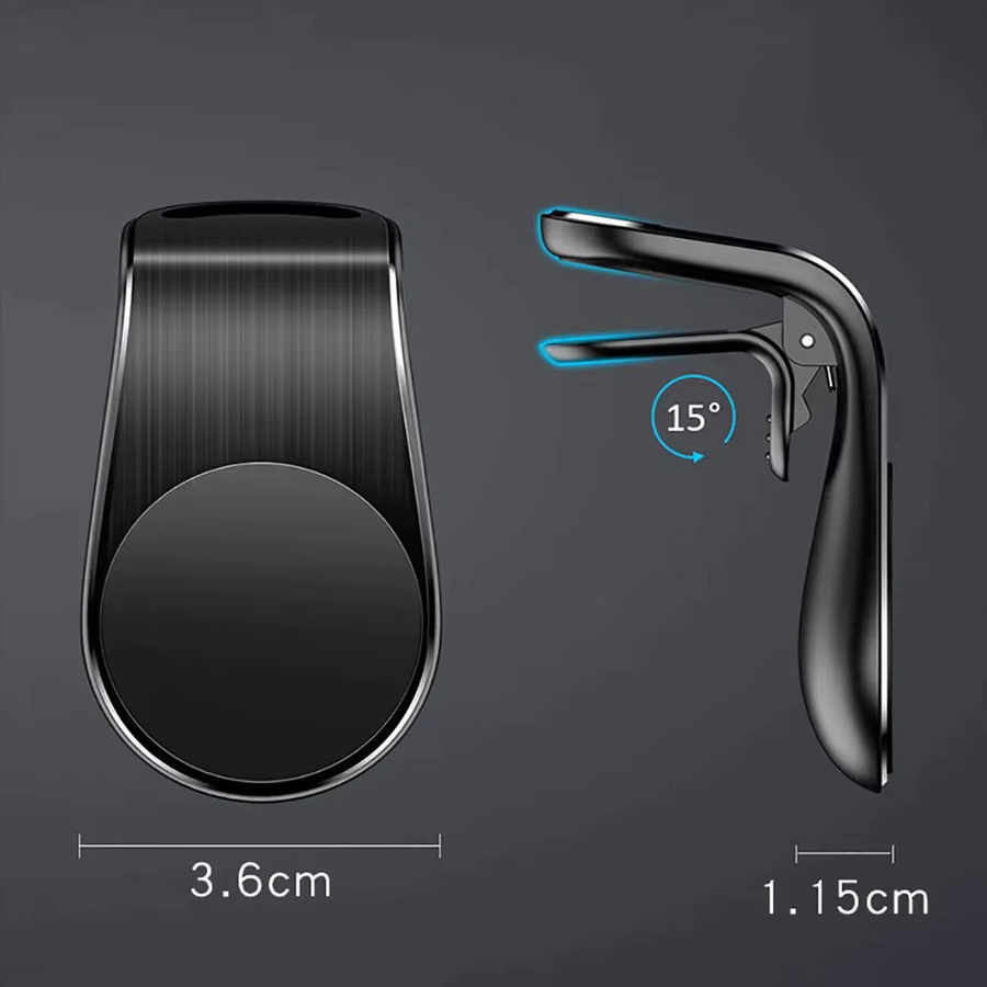 WSSHE Magnetischer Autotelefonhalter in Schwarz für Smartphones und GPS - Bild 4
