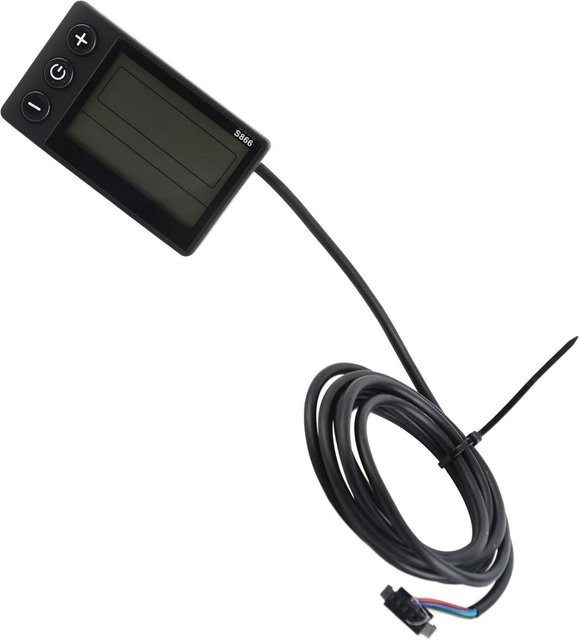 CosyHome S866 LCD-Display für Elektro-Fahrräder und Elektroroller in Schwarz mit SM-Stecker für 24 V, 36 V und 48 V - Bild 1