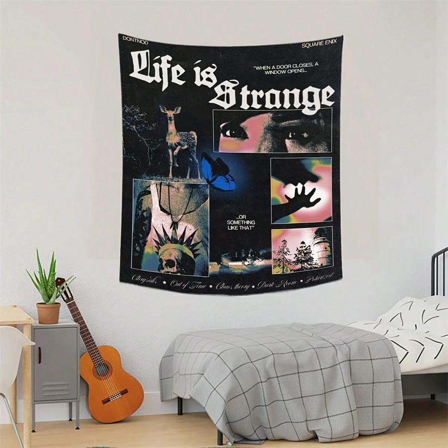 Life Is Strange Grunge Wandteppich aus Polyester, Wandbehang für Schlafzimmer und Wohnzimmer, B/H: 40 x 60 cm - Bild 6