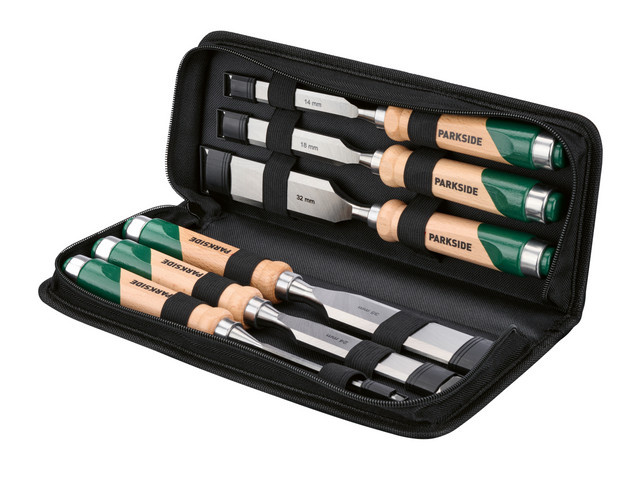 Parkside Stechbeitel-Set aus Edelstahl, 6-teilig, Multicolor - Bild 1