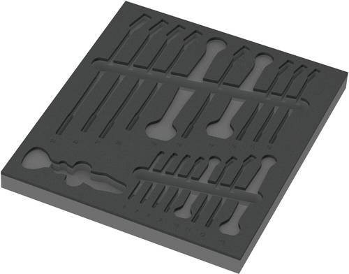 Wera Joker Schaumstoffeinlage in Schwarz und Grau, B/T/H: 34,4 x 39,2 x 3,0 cm - Bild 1