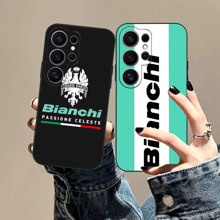 Luxuriöse B-Bianchi Logo Handyhülle für Samsung Galaxy S24 Ultra, S23, S22, S21, S20, S24 FE, S22 Ultra 5G und S20 Lite - Bild 2