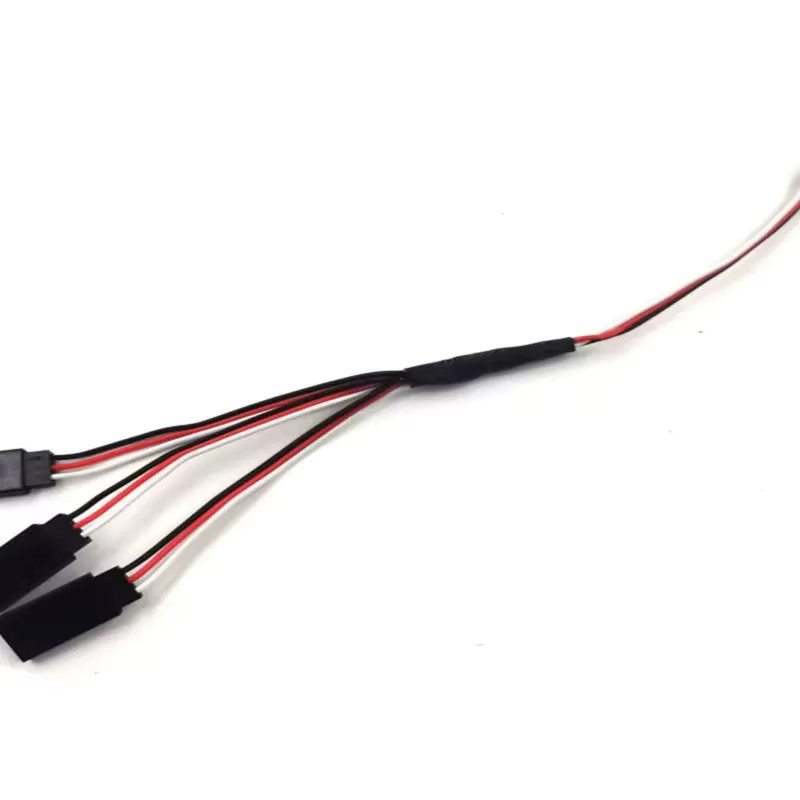 BANGSHE Y-Line Servo-Verlängerungskabel für Modellautos, Schiffsmodelle und Flugzeugmodelle mit männlicher und weiblicher Verbindung, Farbe: Rot - Bild 2