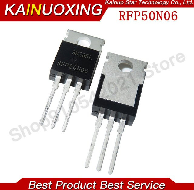 10 Stück KAINUOXING RFP50N06 TO-220 N-Kanal MOSFET in Schwarz - Bild 1