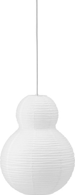 Normann Copenhagen Puff Hängeleuchte Bubble in Weiß aus Reispapier - Bild 1
