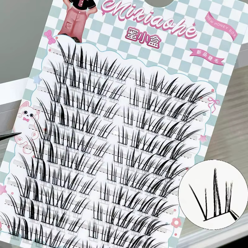 Mixiaohe Deer Cluster Lashes, C Curl, Wiederverwendbar - Bild 3