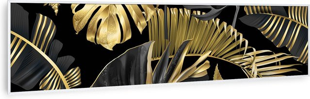 Klarstein Wonderwall Air Art Smart Infrarotheizung mit App-Steuerung und Motiv Schwarze Blume, Weiß/Schwarz/Mehrfarbig, B: 120 cm, H: 30 cm, T: 3 cm, 350 W - Bild 2