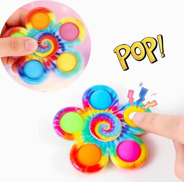 Meade Bunte Blase Gyro Fidget Spinner, 1/2/5-teiliges Set - Bild 1