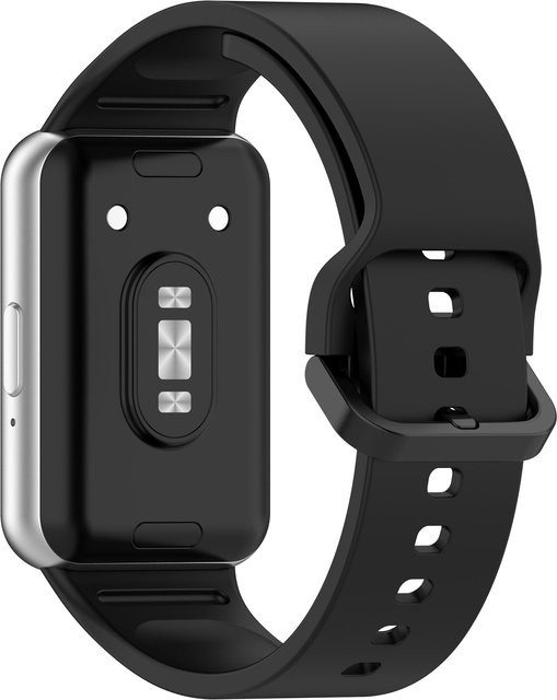 Samsung Uhrenarmband Silikon, Schwarz, Unisex, Samsung Galaxy Fit 3 - Bild 1