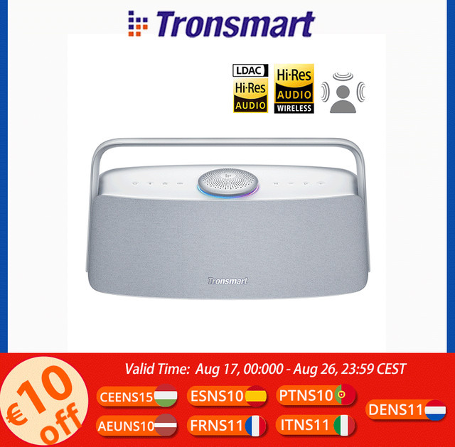 Tronsmart Fiitune X30 Bluetooth Lautsprecher mit Hi-Res Audio, 80W, IPX6, App-Steuerung, Grau - Bild 1