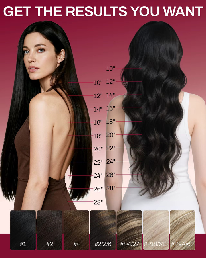 Moresoo Butterfly Weft Haarverlängerung, 50 g, Remy Echthaar, glatt - Bild 5