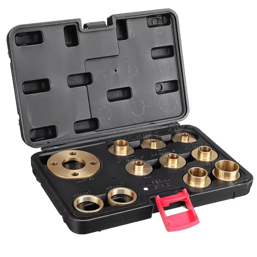 Allsome 11 Stück Fräserbuchsenführung aus Messing in Gold, Durchmesser: 10–30 mm - Bild 4