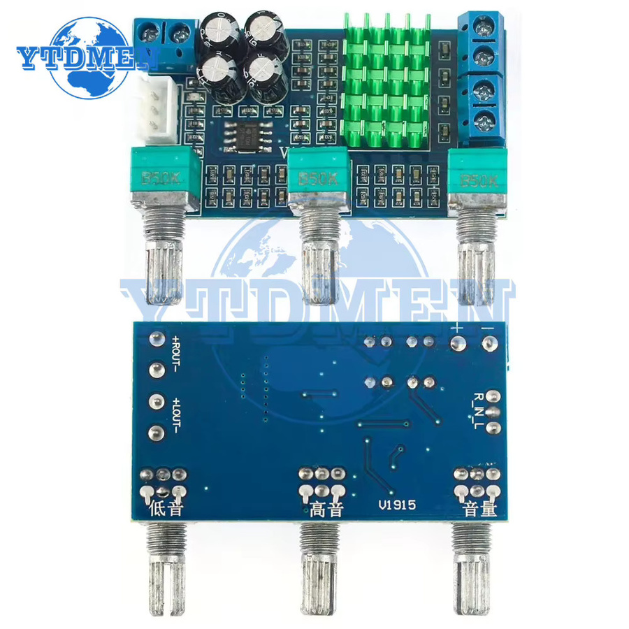 YTDMEN XH-M567 TPA3116D2 Digitaler Audio-Verstärker Dual-Kanal Stereo High Power 80W x 2 in Blau - Bild 2